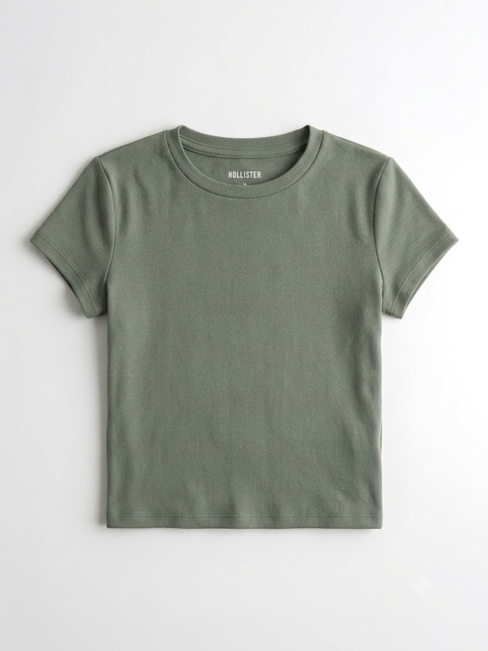 Hollister Girls' Olive Crewneck Short Sleeve Tee
